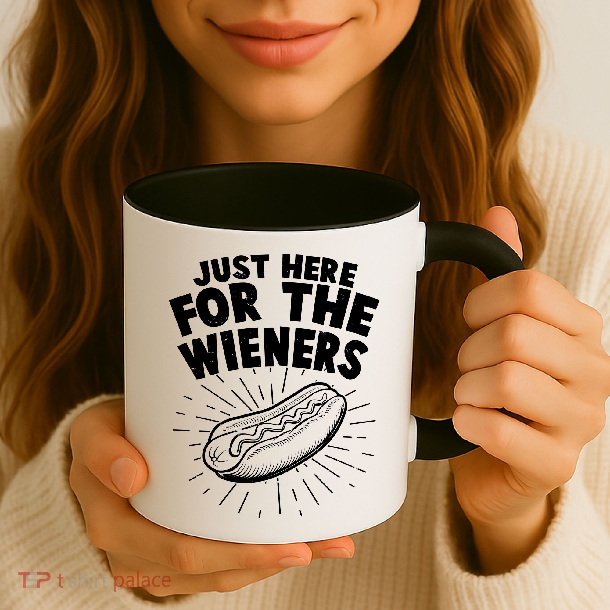 Funny Just Here For The Wieners Hotdog Lover Bbq Coffee Mug