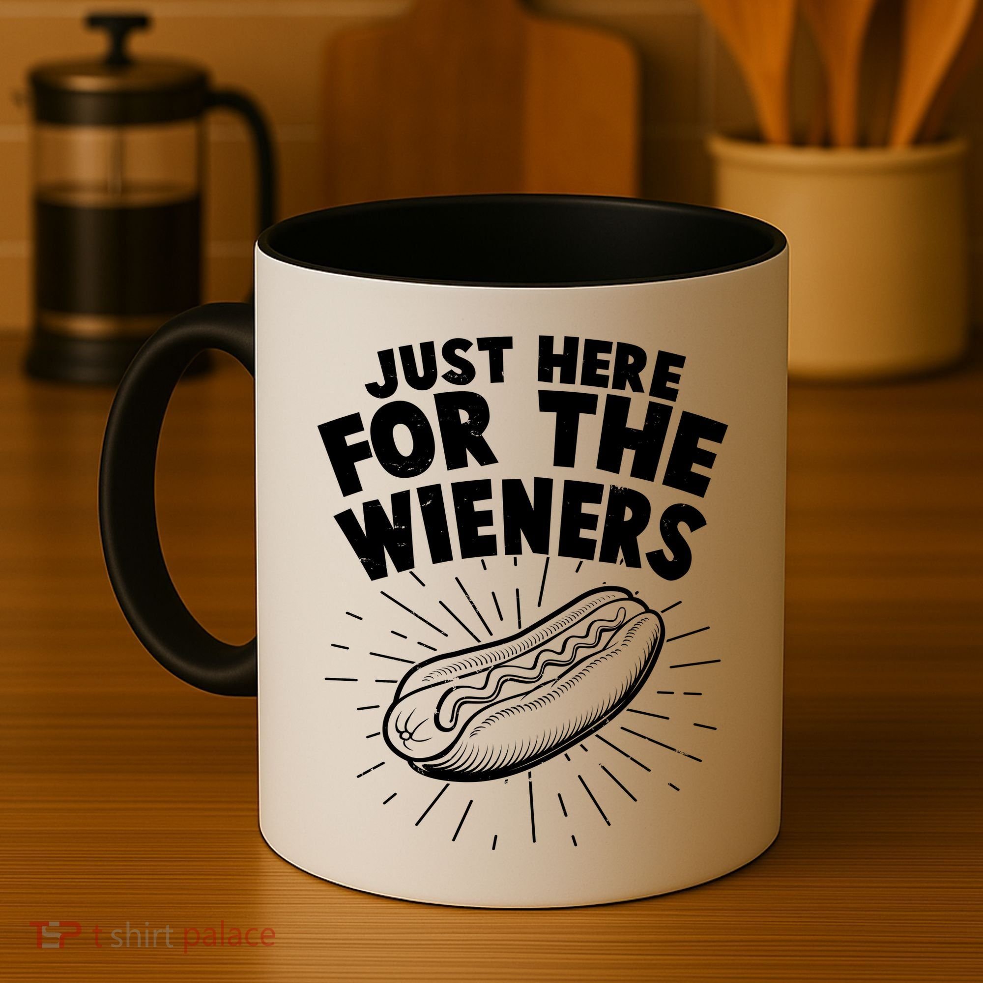Funny Just Here For The Wieners Hotdog Lover Bbq Coffee Mug