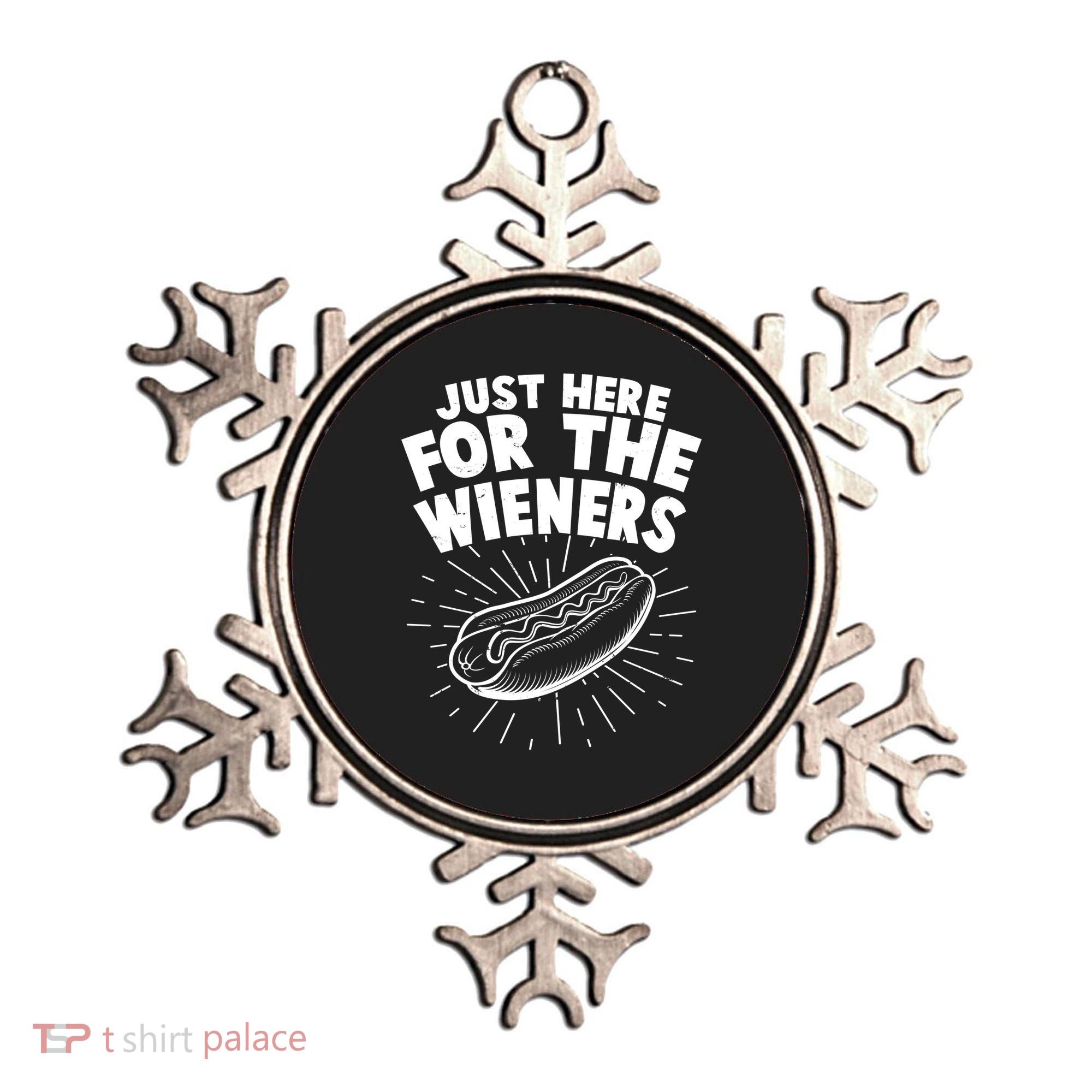 Funny Just Here For The Wieners Hotdog Lover Bbq Ornament