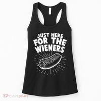 Funny Just Here For The Wieners Hotdog Lover Bbq Women's Tank Top thumb 0