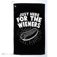 Funny Just Here For The Wieners Hotdog Lover Bbq Golf Towel thumb 0