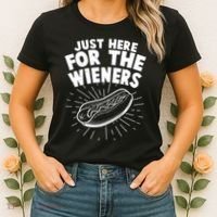 Funny Just Here For The Wieners Hotdog Lover Bbq Women's T-Shirt thumb 2