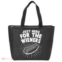 Funny Just Here For The Wieners Hotdog Lover Bbq Tote Bag thumb 0