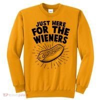 Funny Just Here For The Wieners Hotdog Lover Bbq Sweatshirt thumb 0
