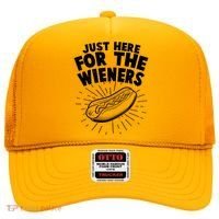 Funny Just Here For The Wieners Hotdog Lover Bbq Hat thumb 0