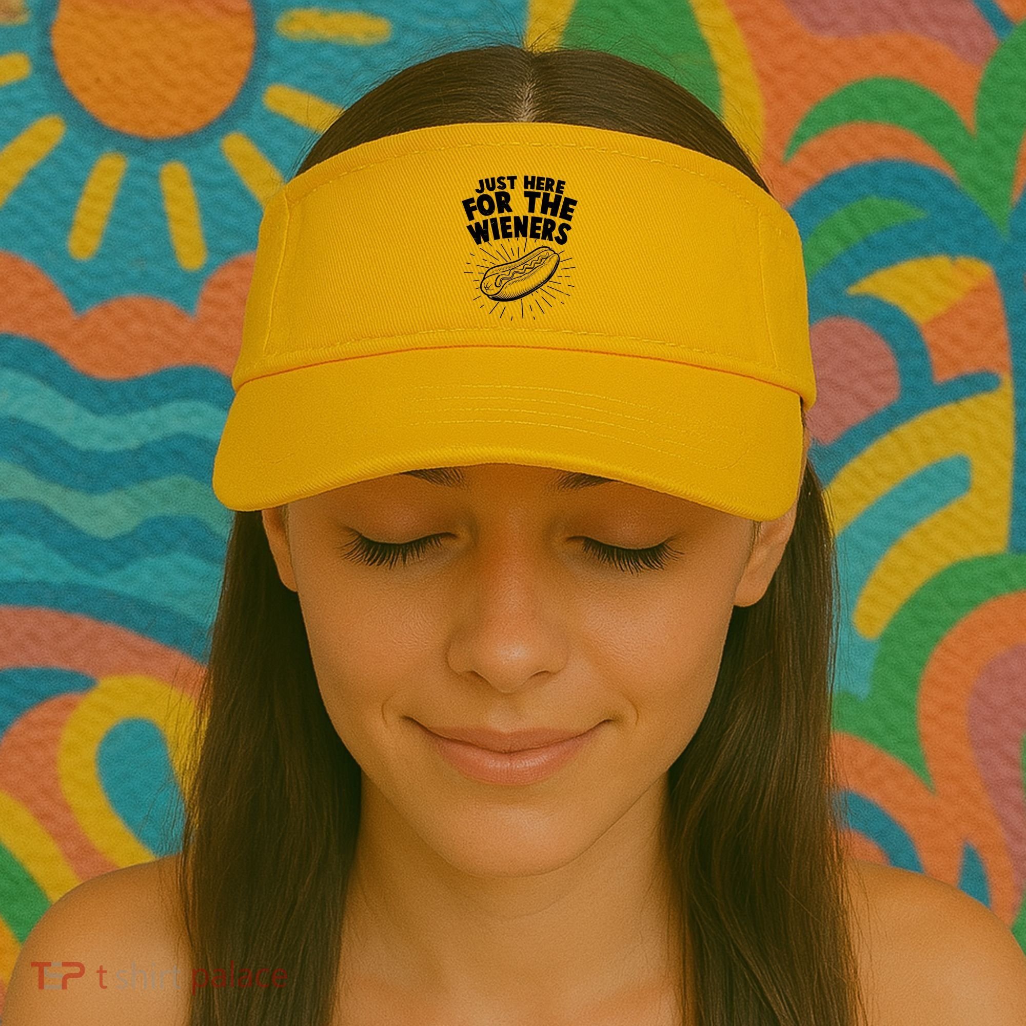 Funny Just Here For The Wieners Hotdog Lover Bbq Visor