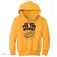 Funny Just Here For The Wieners Hotdog Lover Bbq Kids Hoodie thumb 0