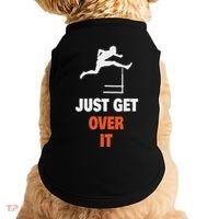 Funny Jumping Hurdles Just Get Over It Doggie Tank thumb 0
