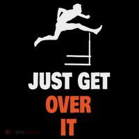 Funny Jumping Hurdles Just Get Over It Women's Hoodie thumb 2