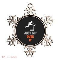 Funny Jumping Hurdles Just Get Over It Ornament thumb 0