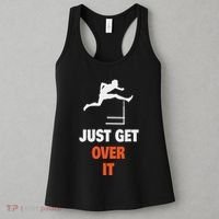 Funny Jumping Hurdles Just Get Over It Women's Tank Top thumb 3