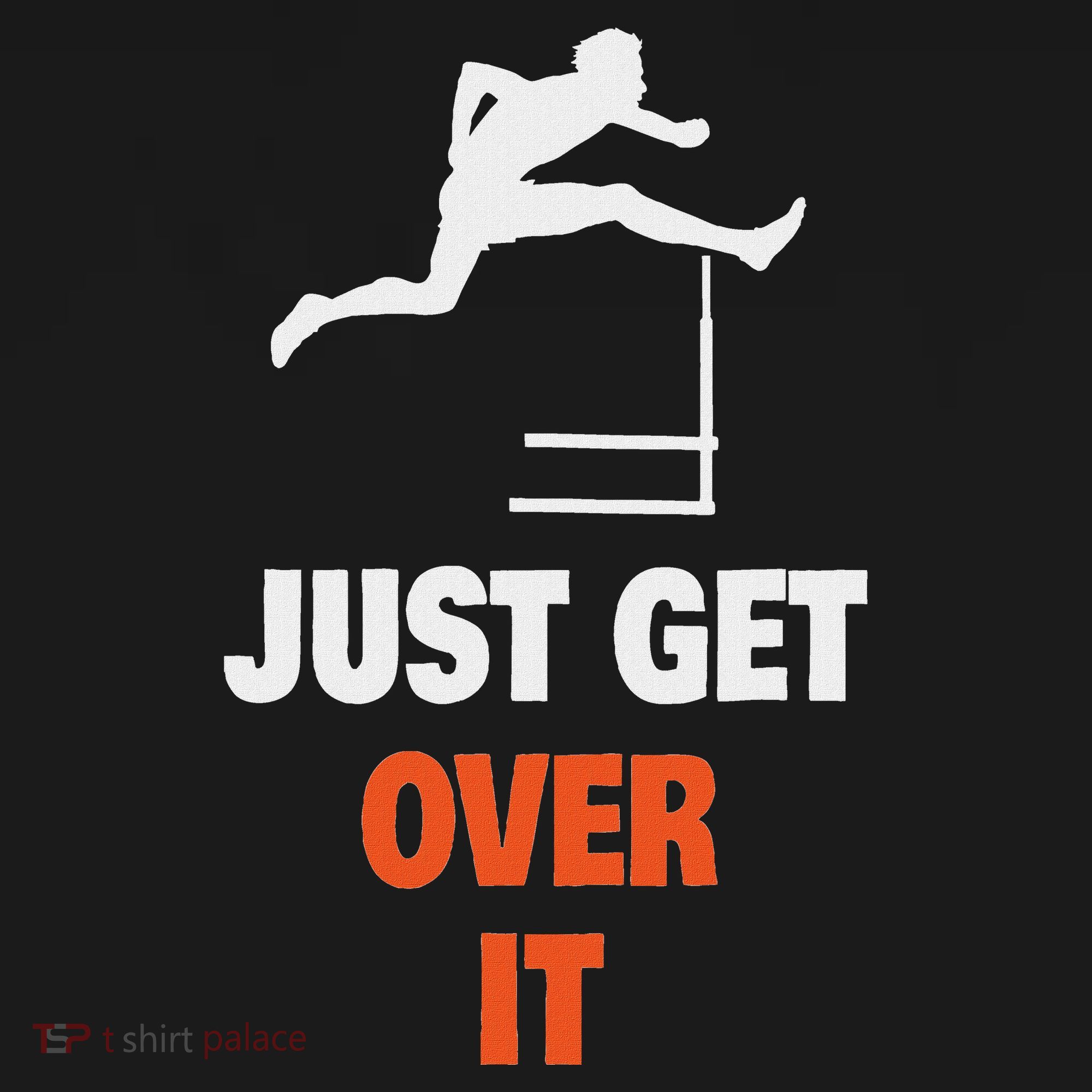 Funny Jumping Hurdles Just Get Over It Toddler Hoodie