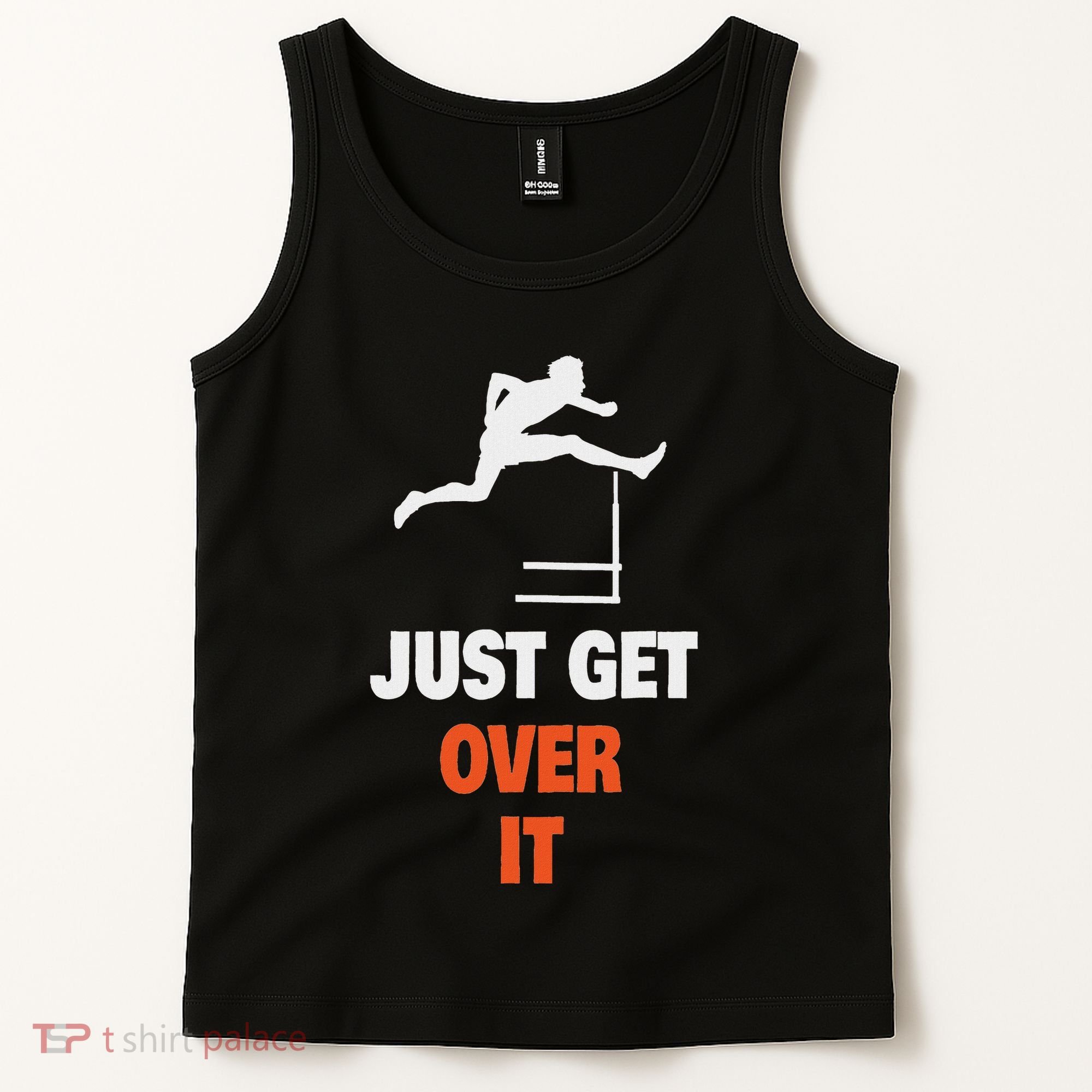 Funny Jumping Hurdles Just Get Over It Tank Top