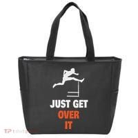 Funny Jumping Hurdles Just Get Over It Tote Bag thumb 0