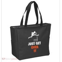 Funny Jumping Hurdles Just Get Over It Tote Bag thumb 2