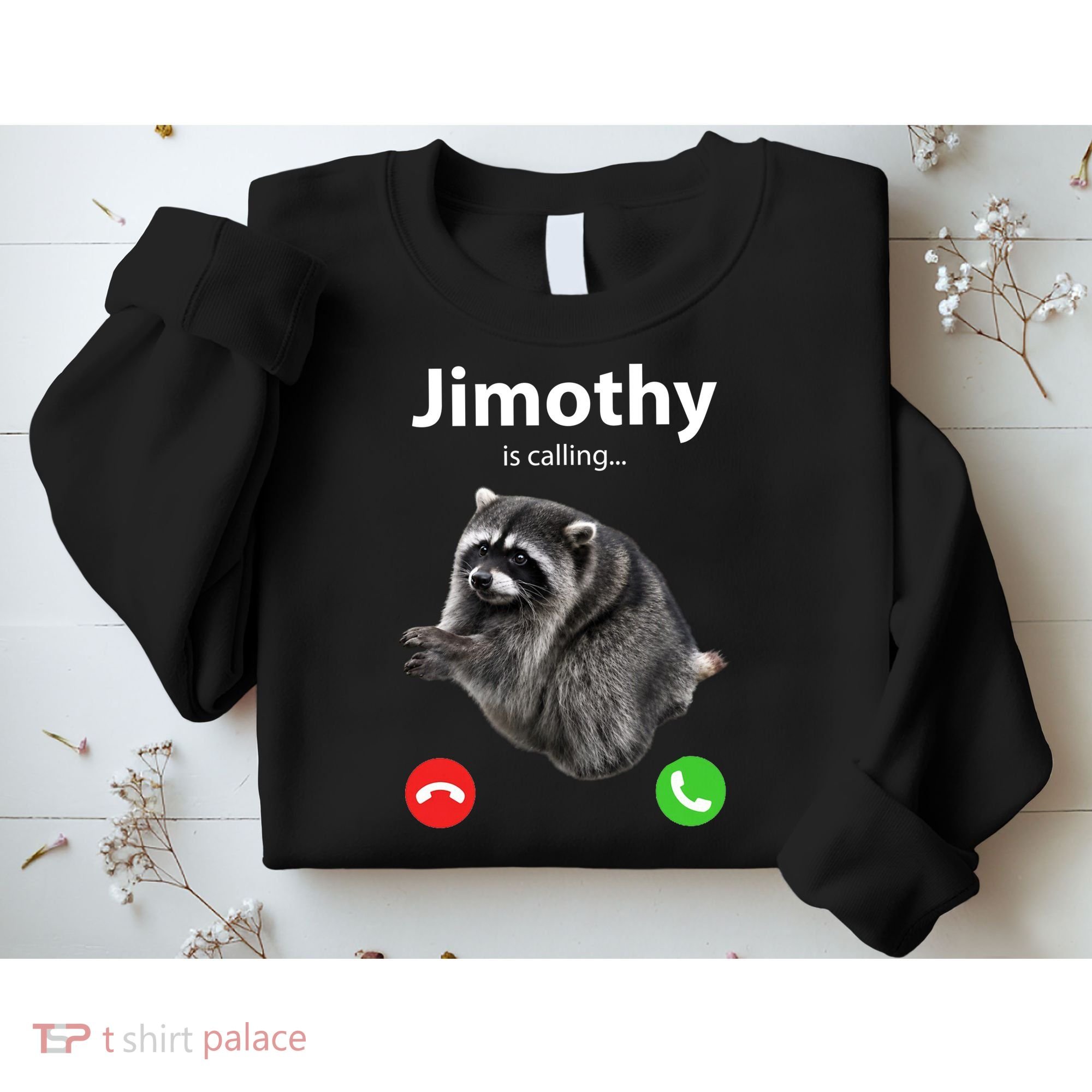 Funny Jimothy Is Calling Raccoon Viral Meme Sweatshirt