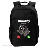 Funny Jimothy Is Calling Raccoon Viral Meme Backpack thumb 0