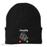 Funny Jimothy Is Calling Raccoon Viral Meme Beanie thumb 0