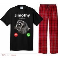 Funny Jimothy Is Calling Raccoon Viral Meme Pajama Set thumb 0