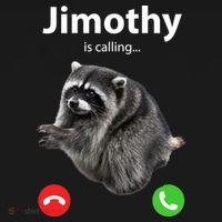 Funny Jimothy Is Calling Raccoon Viral Meme Visor thumb 3