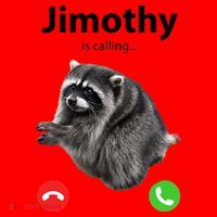 Funny Jimothy Is Calling Raccoon Viral Meme Santa Hat thumb 1