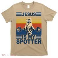 Fitness Jesus Is My Spotter Vintage T-Shirt thumb 0
