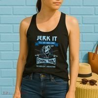 Funny Jerk It Till She Swallows Trout Bass Fishing Gear Women's Tank Top thumb 2