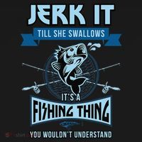 Funny Jerk It Till She Swallows Trout Bass Fishing Gear Women's Tank Top thumb 5