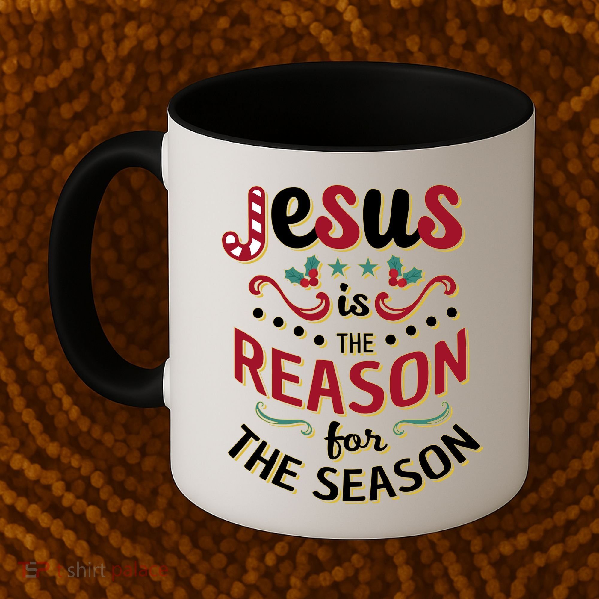 Festive Jesus Is The Reason For The Season Coffee Mug