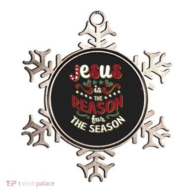Festive Jesus Is The Reason For The Season Ornament