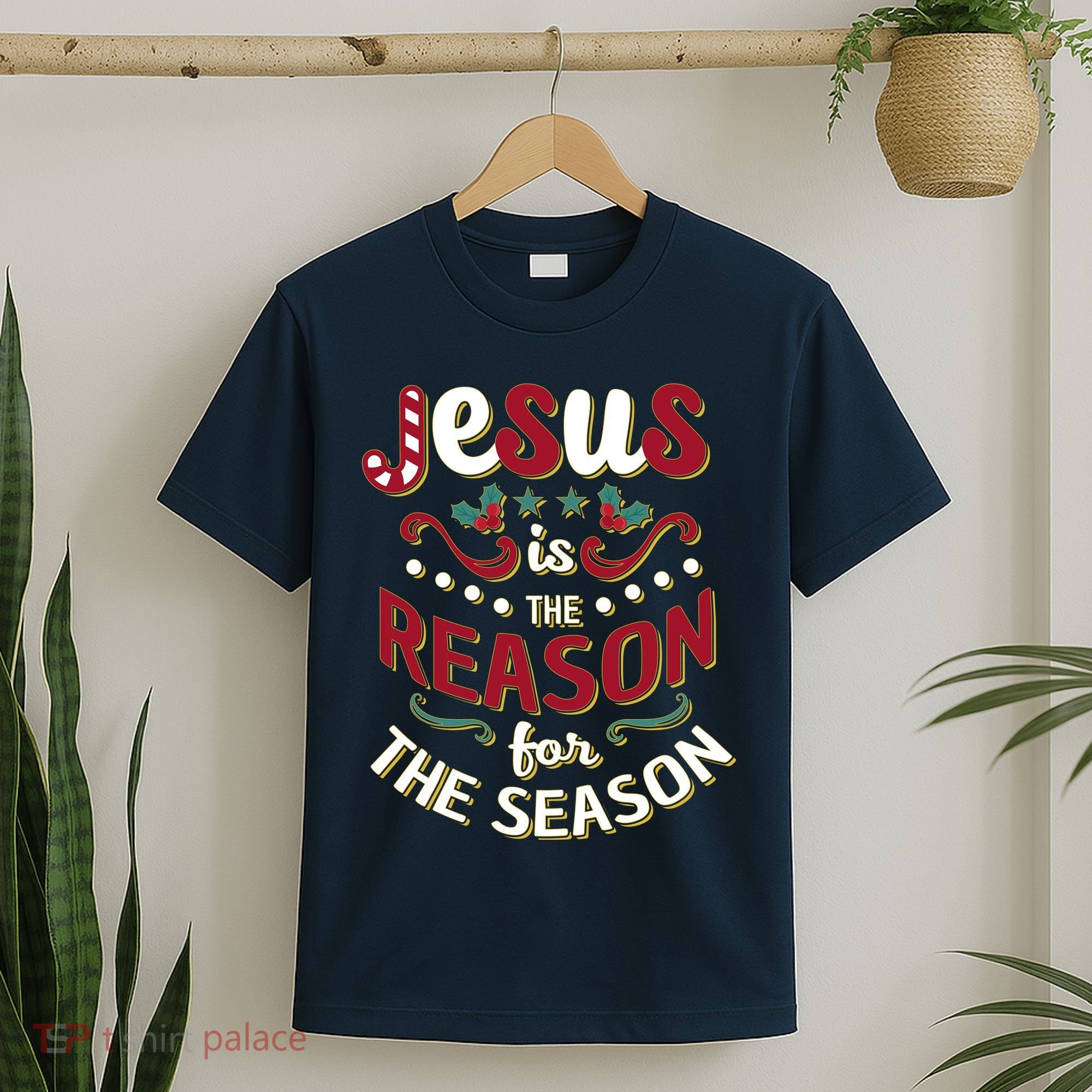 Festive Jesus Is The Reason For The Season T-Shirt