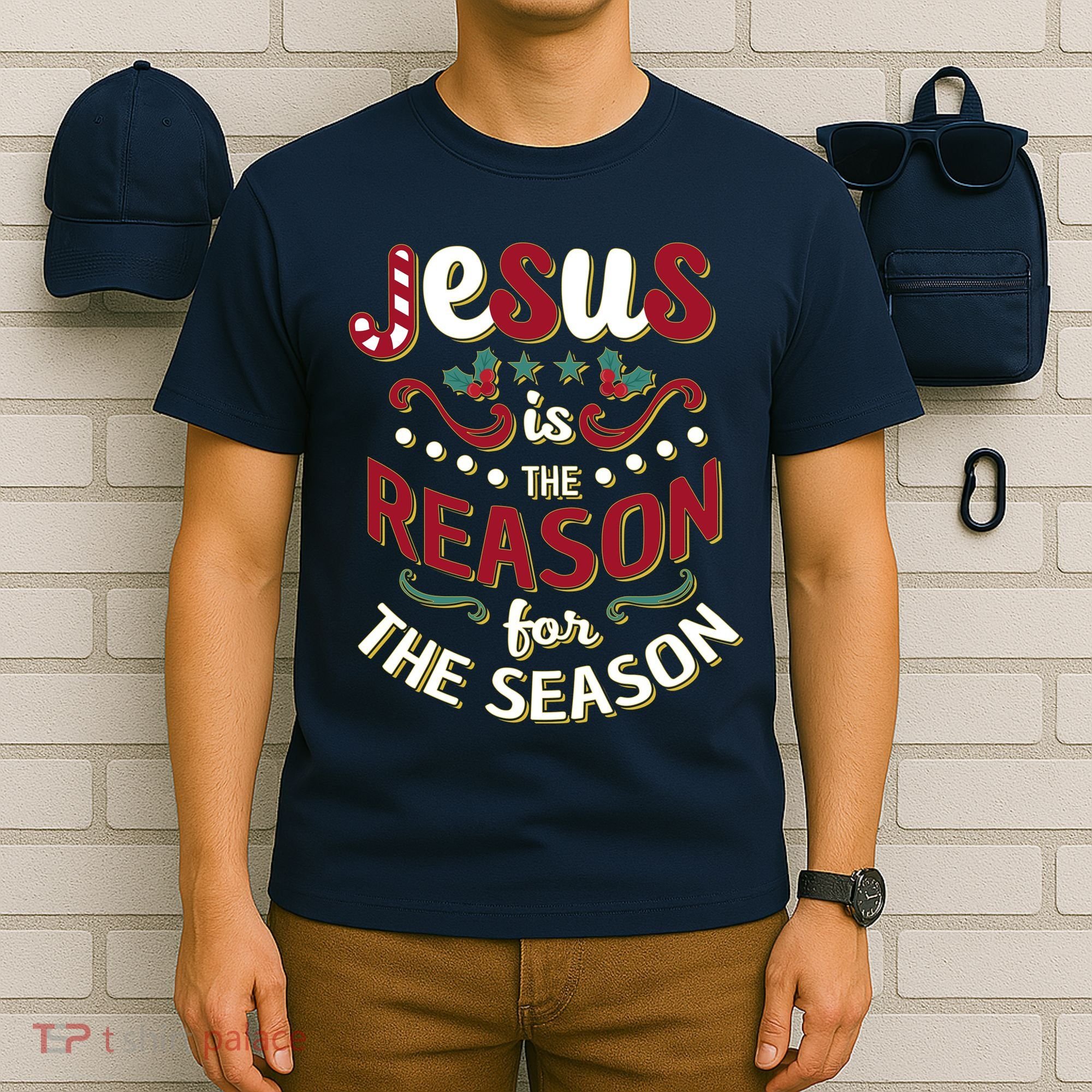 Festive Jesus Is The Reason For The Season T-Shirt