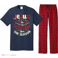 Festive Jesus Is The Reason For The Season Pajama Set thumb 0