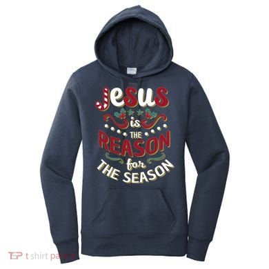 Festive Jesus Is The Reason For The Season Women's Hoodie