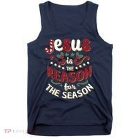 Festive Jesus Is The Reason For The Season Tank Top thumb 0