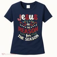 Festive Jesus Is The Reason For The Season Women's T-Shirt thumb 0