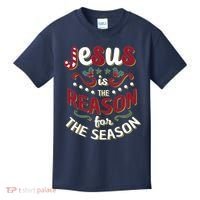 Festive Jesus Is The Reason For The Season Kids T-Shirt thumb 0