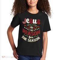 Festive Jesus Is The Reason For The Season Kids T-Shirt thumb 2