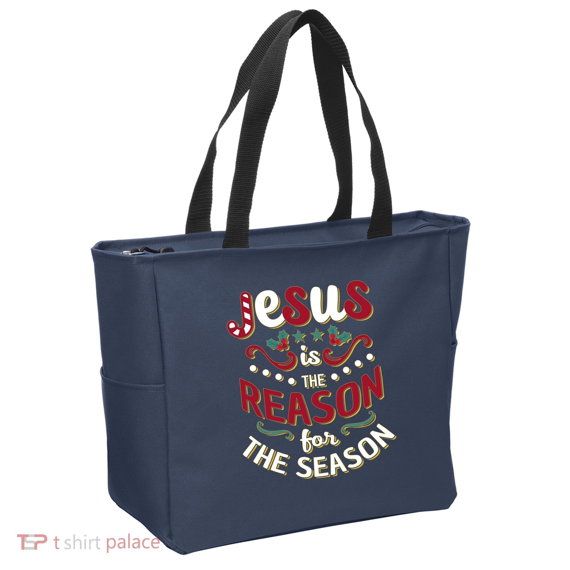 Festive Jesus Is The Reason For The Season Tote Bag