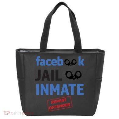 Facebook Jail Inmate Repeat Offender Tote Bag