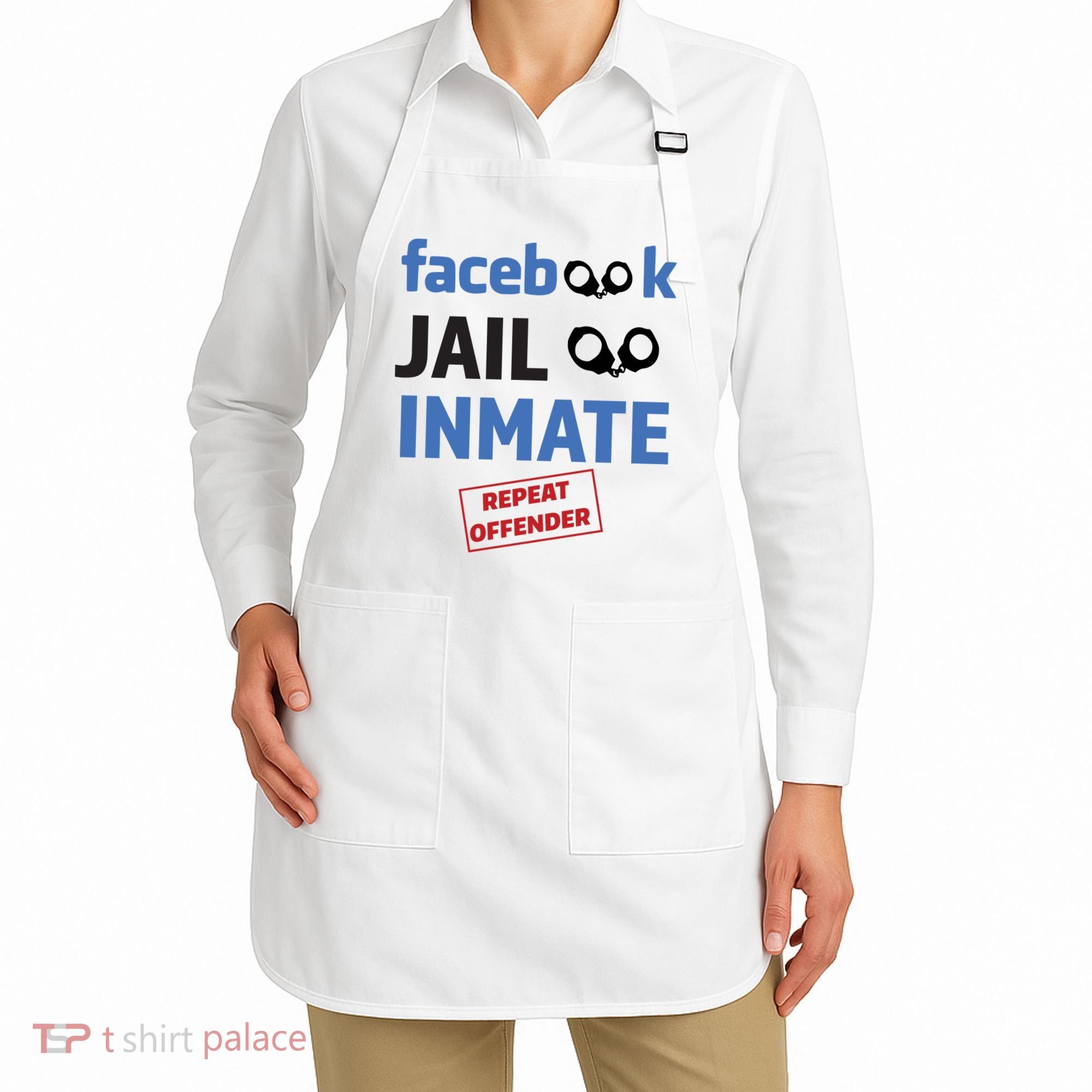 Facebook Jail Inmate Repeat Offender Apron