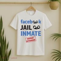Facebook Jail Inmate Repeat Offender T-Shirt thumb 2