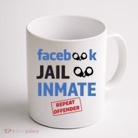 Facebook Jail Inmate Repeat Offender Coffee Mug thumb 1