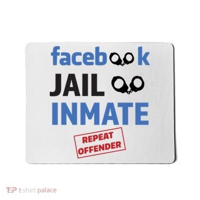 Facebook Jail Inmate Repeat Offender Mousepad