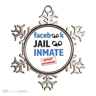 Facebook Jail Inmate Repeat Offender Ornament