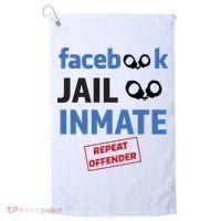 Facebook Jail Inmate Repeat Offender Golf Towel thumb 0