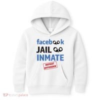 Facebook Jail Inmate Repeat Offender Kids Hoodie thumb 0