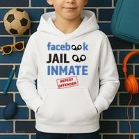 Facebook Jail Inmate Repeat Offender Kids Hoodie thumb 2