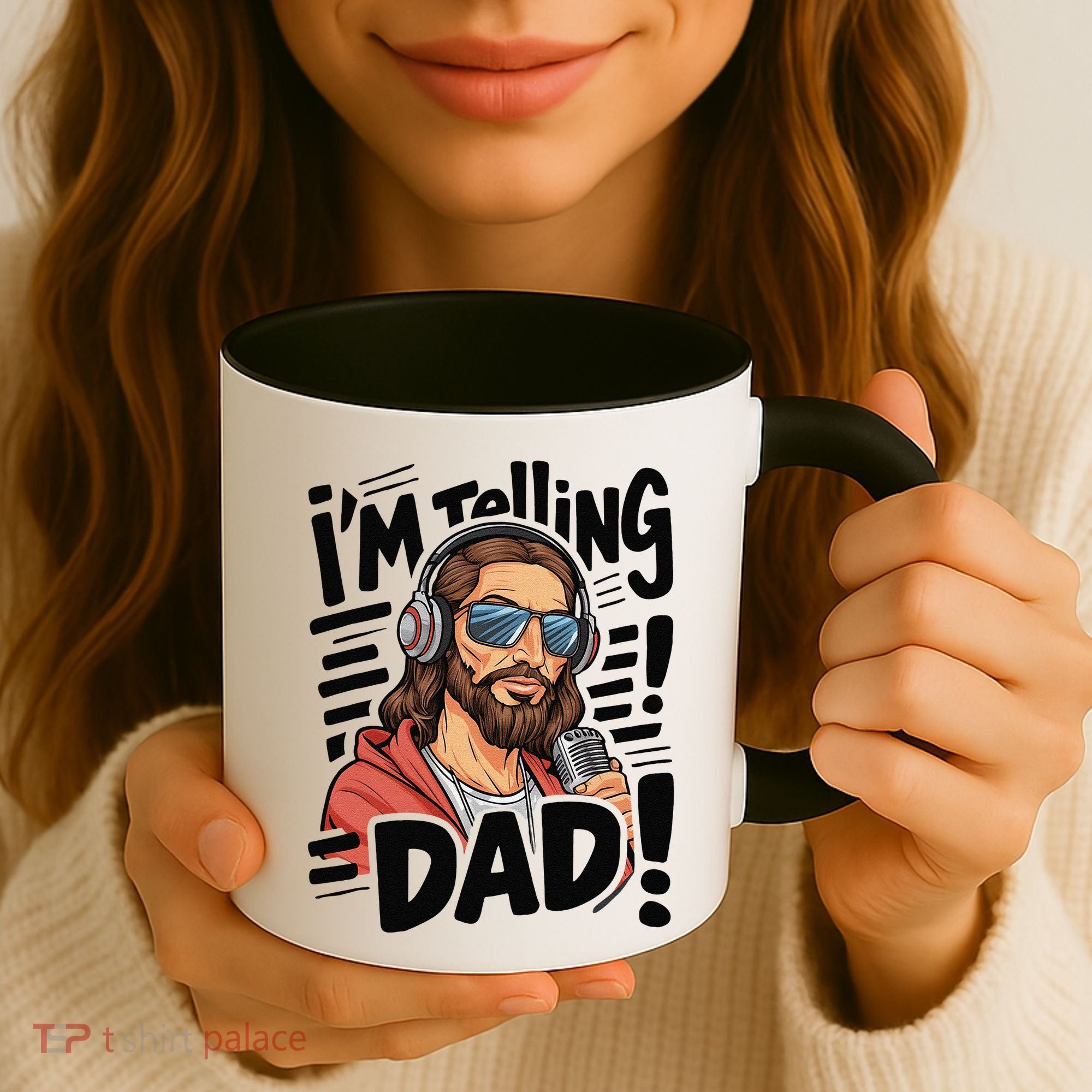 Funny Jesus IM Telling Dad Religious Coffee Mug