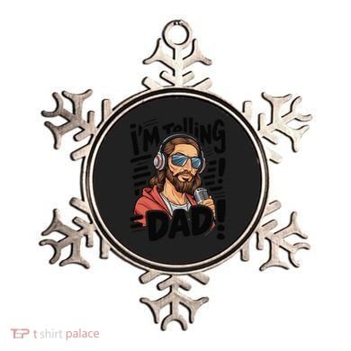 Funny Jesus IM Telling Dad Religious Ornament